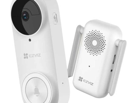 EZVIZ DB2 Battery-Powered Video Doorbell Kit (White) Online Hot Sale