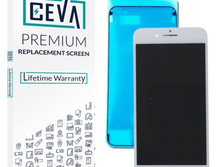 For Apple iPhone 8 Plus Replacement In-Cell LCD Screen (White) - CEVA Premium (True Tone Compatible) Cheap