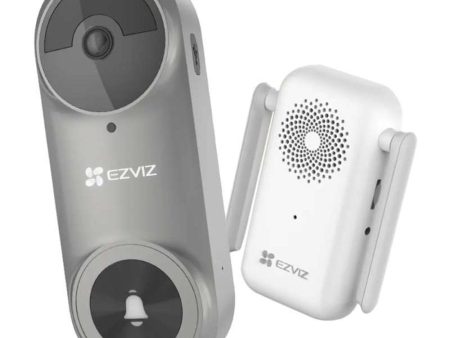 EZVIZ DB2 Battery-Powered Video Doorbell Kit (Grey) Online