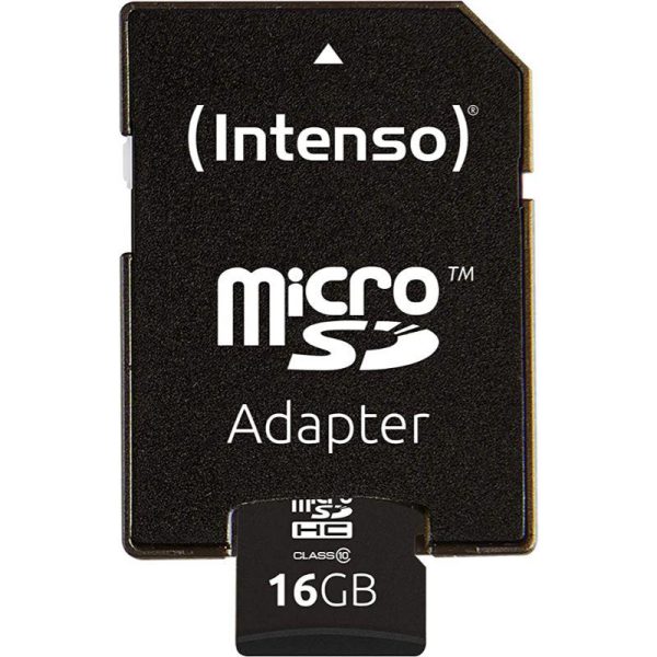 Intenso 16GB Class 10 Micro SD Card (SD Adaptor Included) Sale