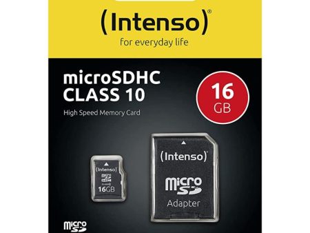 Intenso 16GB Class 10 Micro SD Card (SD Adaptor Included) Sale